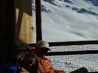 2014-03-06 15.30.09  Faerthen, Beth and Jeff with Faerthen and Chris&#39;s tracks in the distance